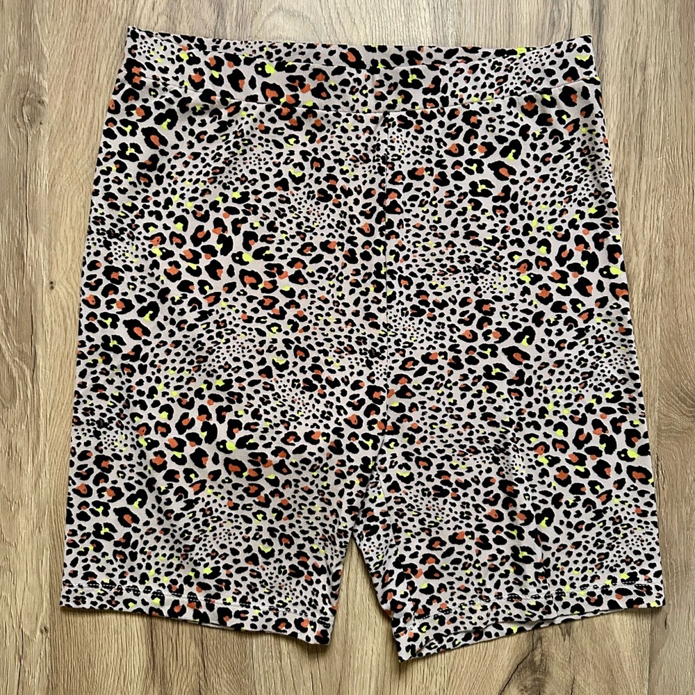 American Eagle Leopard Print Bike Shorts